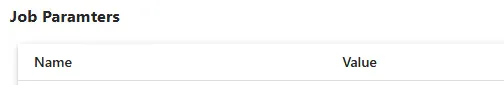 JobParameters